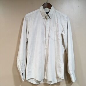 Combatant Gentlemen Slim Fit Button Down Shirt Mens 15.5 Italian Cotton Oxford